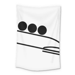 Bobsleigh Pictogram Small Tapestry