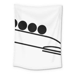 Bobsleigh Pictogram Medium Tapestry