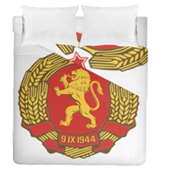 Coat Of Arms Of Bulgaria (1948) Duvet Cover Double Side (queen Size)