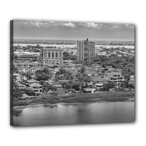 Guayaquil Aerial View From Window Plane Canvas 20  X 16  by dflcprints