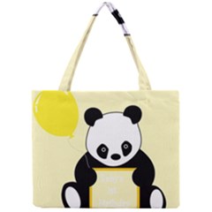 First Birthday Panda Card Mini Tote Bag