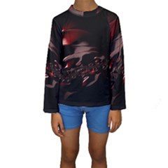 Fractal Mathematics Abstract Kids  Long Sleeve Swimwear