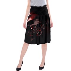 Fractal Mathematics Abstract Midi Beach Skirt