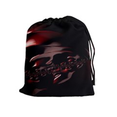 Fractal Mathematics Abstract Drawstring Pouches (Extra Large)