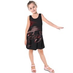 Fractal Mathematics Abstract Kids  Sleeveless Dress