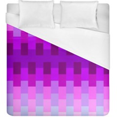 Geometric Cubes Pink Purple Blue Duvet Cover (king Size) by Nexatart