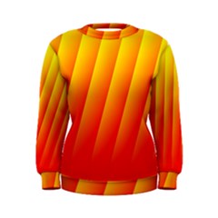 Graphics Gradient Orange Red Women s Sweatshirt