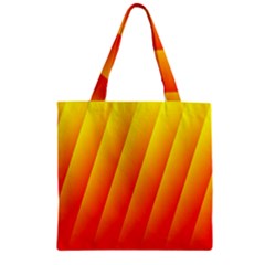 Graphics Gradient Orange Red Zipper Grocery Tote Bag by Nexatart