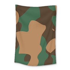 Military Camouflage Small Tapestry by Nexatart