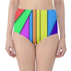 More Color Abstract Pattern High-waist Bikini Bottoms by Nexatart