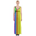 More Color Abstract Pattern Maxi Thigh Split Dress View1