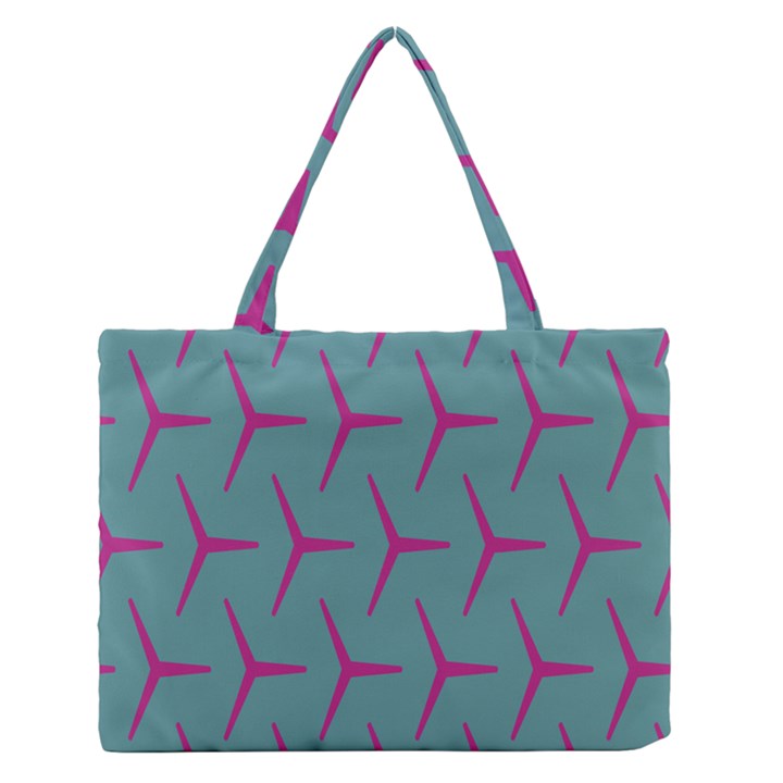 Pattern Background Structure Pink Medium Zipper Tote Bag