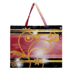 Pattern Vectors Illustration Zipper Large Tote Bag