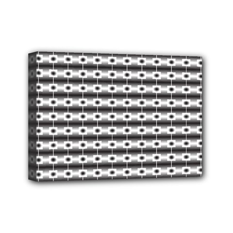 Pattern Background Texture Black Mini Canvas 7  X 5 