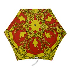 State Seal Of Myanmar Mini Folding Umbrellas by abbeyz71