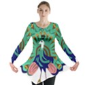 Burma Green Peacock National Symbol  Long Sleeve Tunic  View1