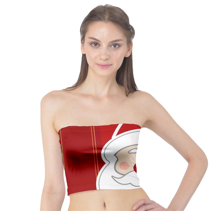 Santa Claus Xmas Christmas Tube Top