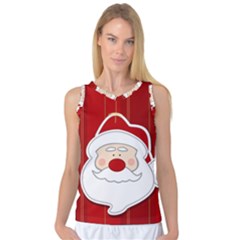 Santa Claus Xmas Christmas Women s Basketball Tank Top by Nexatart