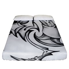 Tattoo Design 002 Fitted Sheet (queen Size) by Foxymomma