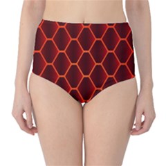 Snake Abstract Pattern High-waist Bikini Bottoms by Nexatart