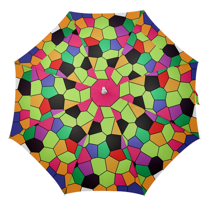 Stained Glass Abstract Background Straight Umbrellas