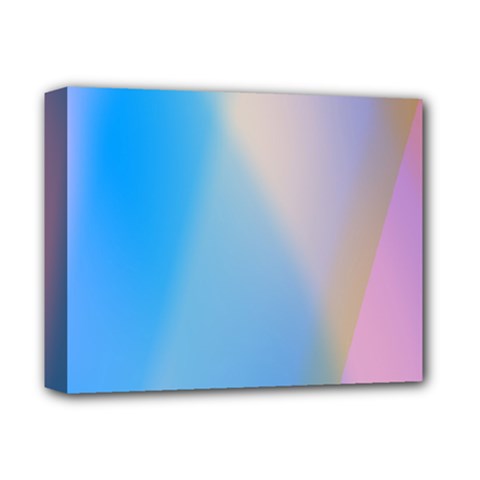 Twist Blue Pink Mauve Background Deluxe Canvas 14  x 11 