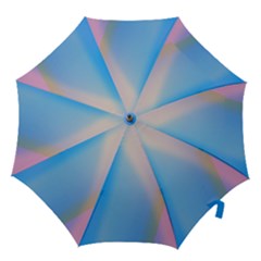 Twist Blue Pink Mauve Background Hook Handle Umbrellas (Large)