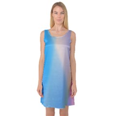 Twist Blue Pink Mauve Background Sleeveless Satin Nightdress