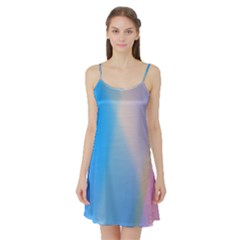 Twist Blue Pink Mauve Background Satin Night Slip