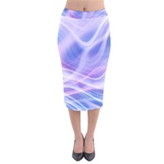 Abstract Graphic Design Background Velvet Midi Pencil Skirt by Nexatart