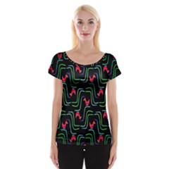 Computer Graphics Webmaster Novelty Pattern Women s Cap Sleeve Top by Nexatart