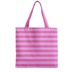 Fabric Baby Pink Shades Pale Zipper Grocery Tote Bag