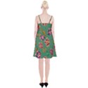 Flowers Pattern Spaghetti Strap Velvet Dress View2