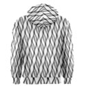 Black and white elegant pattern Men s Zipper Hoodie View2