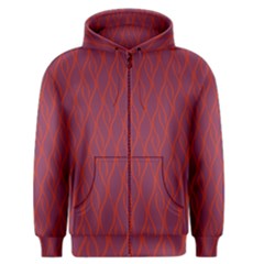 Red Pattern Men s Zipper Hoodie by Valentinaart