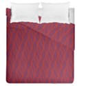 Red pattern Duvet Cover Double Side (Queen Size) View1