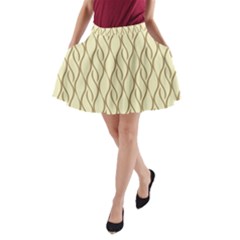 Elegant Pattern A-line Pocket Skirt