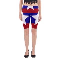 Flag Of The Bureau Of Special Operations Of Myanmar Army Yoga Cropped Leggings by abbeyz71