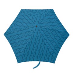 Blue Pattern Mini Folding Umbrellas by Valentinaart