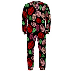 Red And Pink Roses Onepiece Jumpsuit (men)  by Valentinaart