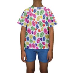 Colorful Roses Kids  Short Sleeve Swimwear by Valentinaart