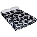 Black roses pattern Fitted Sheet (California King Size) View2