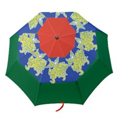 Flag Of Myanmar Kayah State Folding Umbrellas by abbeyz71