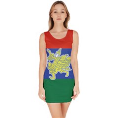 Flag Of Myanmar Kayah State Sleeveless Bodycon Dress by abbeyz71