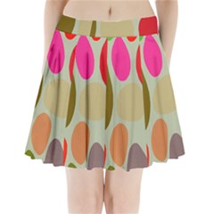 Pattern Design Abstract Shapes Pleated Mini Skirt by Nexatart