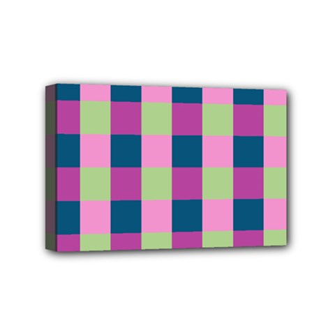 Pink Teal Lime Orchid Pattern Mini Canvas 6  X 4 