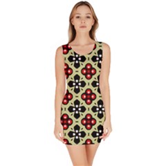 Seamless Tileable Pattern Design Sleeveless Bodycon Dress