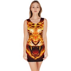 Tiger Sleeveless Bodycon Dress