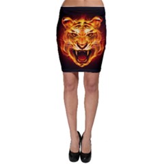 Tiger Bodycon Skirt by Nexatart
