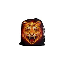 Tiger Drawstring Pouches (xs)  by Nexatart